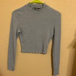 long sleeve crop top